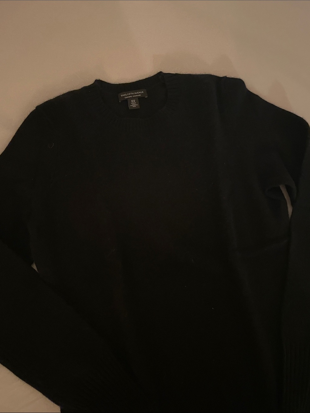 Saks Fifth Avenue Women’s Black Crewneck Sweater Size XS
